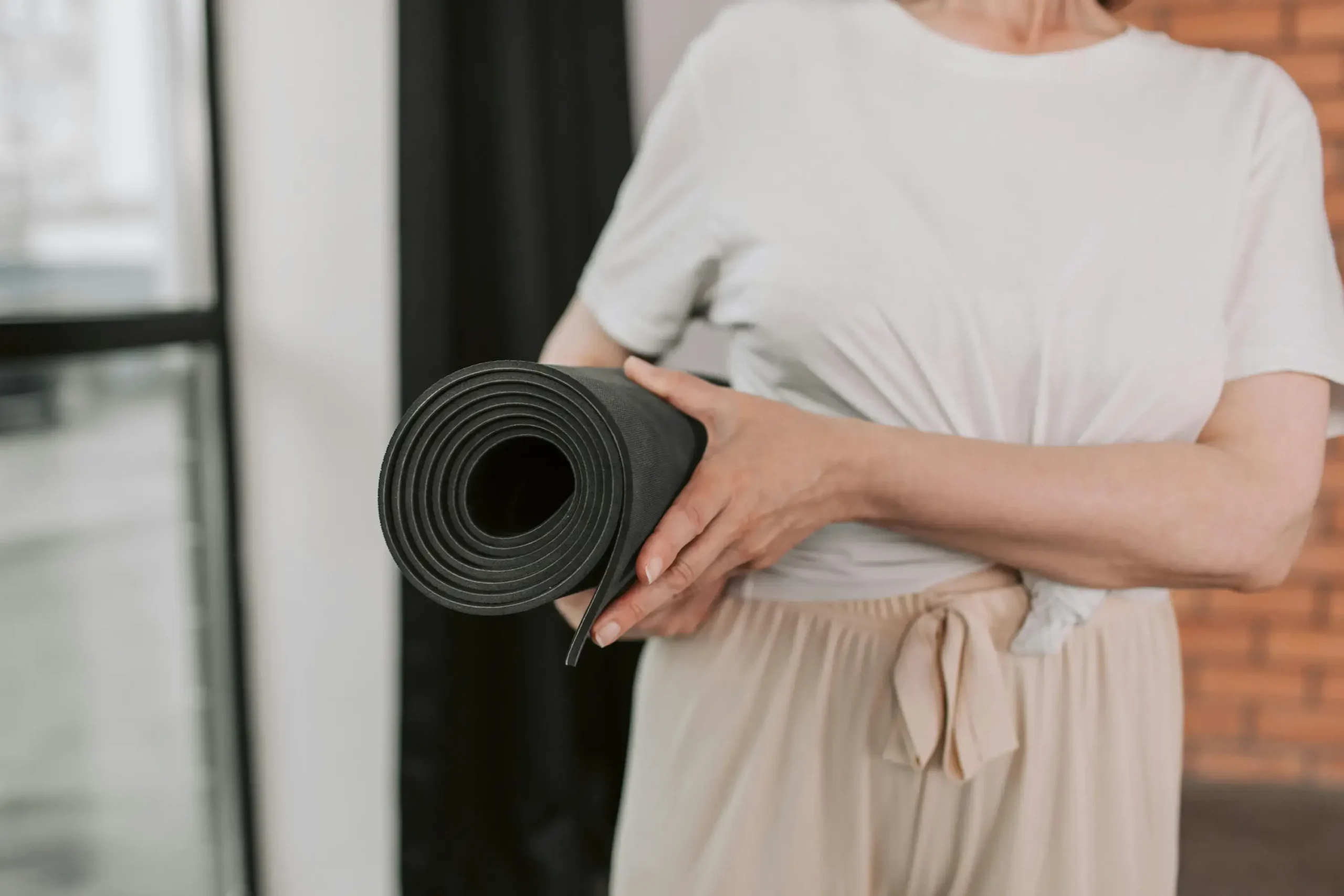 Pratique du pilates avec tapis